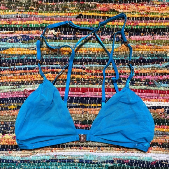Savage X Fenty Strappy Sheer Bralette โ Bright Blue, Fits Like Medium - Picture 1 of 2